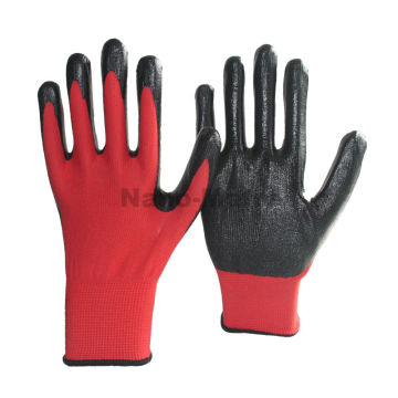 NMSAFETY горячая распродажа складе черный нитрила перчатки